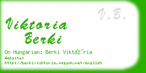 viktoria berki business card